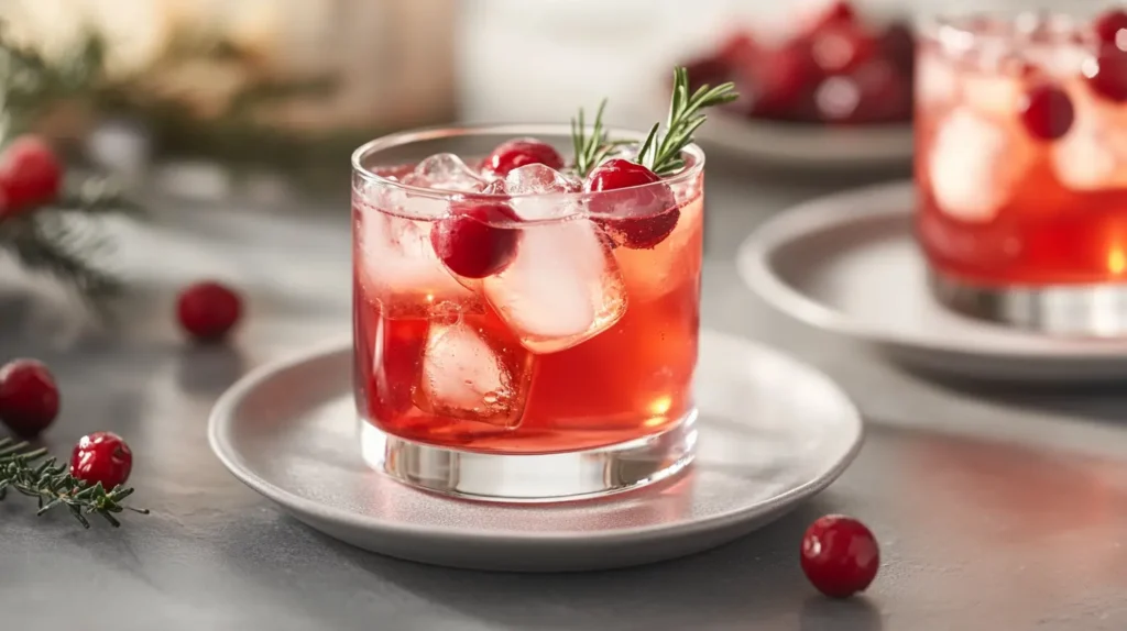 Bourbon Cranberry Old Fashioned