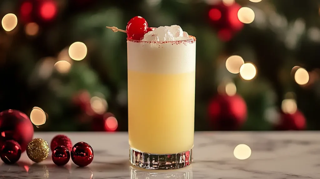 Christmas Collins Cocktail