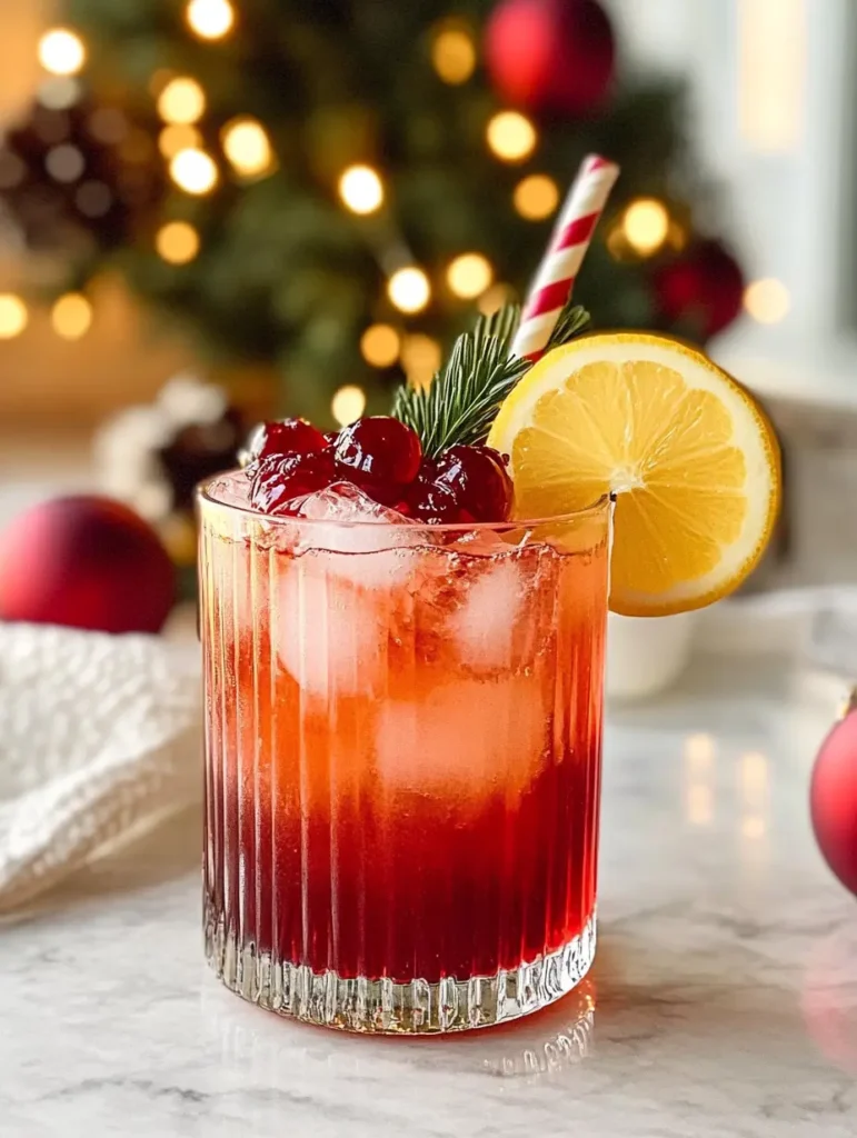 Christmas Collins Cocktail