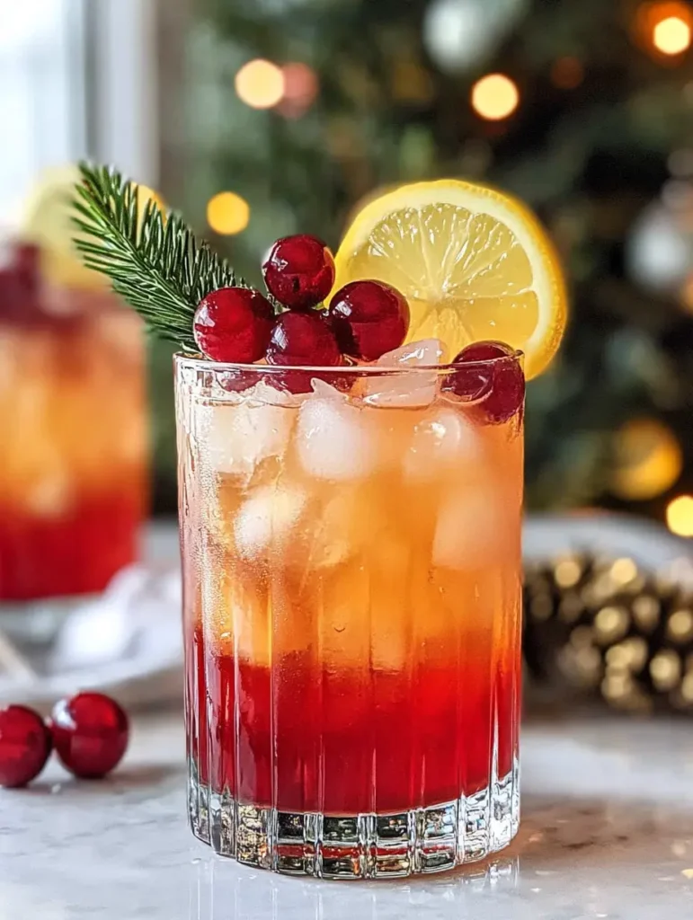 Christmas Collins Cocktail