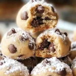 Peanut Butter Chocolate Chip Snowball Cookies