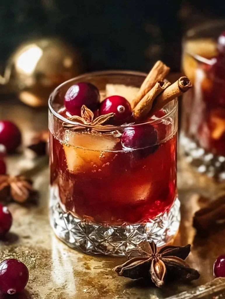 CINNAMON MAPLE CRANBERRY OLD FASHIONED