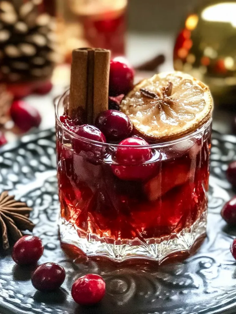 CINNAMON MAPLE CRANBERRY OLD FASHIONED