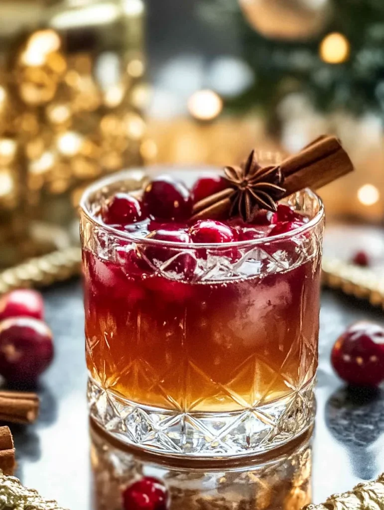 CINNAMON MAPLE CRANBERRY OLD FASHIONED