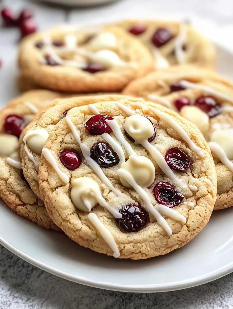 WHITE CHOCOLATE CRANBERRY COOKIES