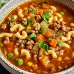 Hamburger Noodle Soup