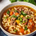 Hamburger Noodle Soup