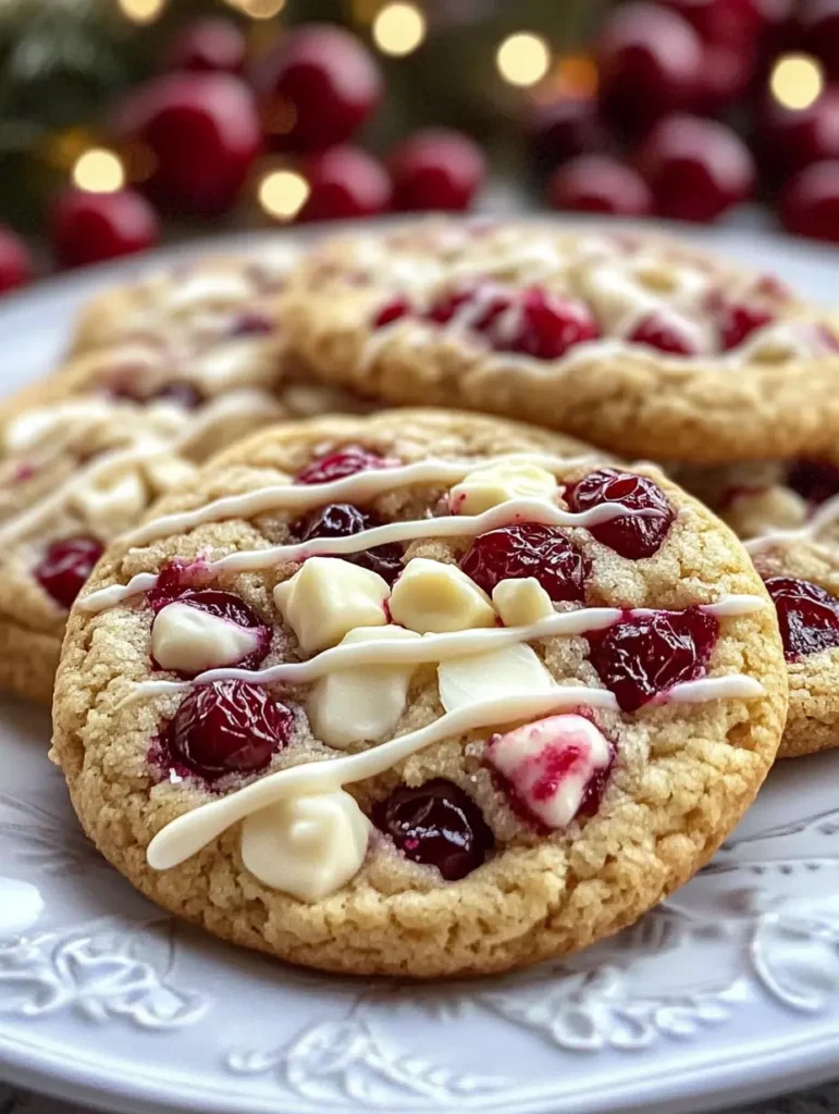 WHITE CHOCOLATE CRANBERRY COOKIES