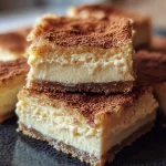 CREAMY CHURRO CHEESECAKE BARS FLAKY DELIGHT